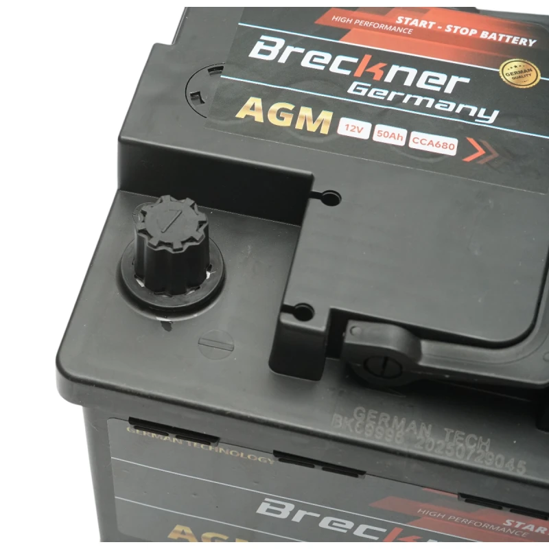 Baterie auto AGM start-stop 12V, 50Ah, 680A la pornire 207x175x190mm Breckner Germany