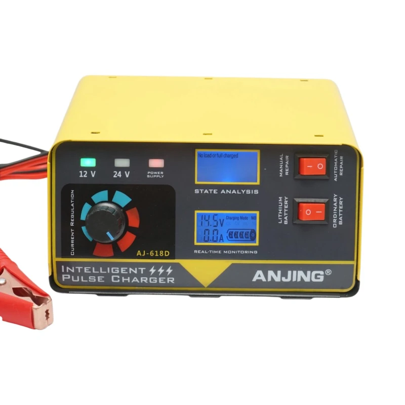 Redresor incarcator smart digital baterie 12V/24V, 260W, 20A, Li-ion, Plumb Acid, AGM, WET, SLA, functie reparare inteligenta, protectii multiple