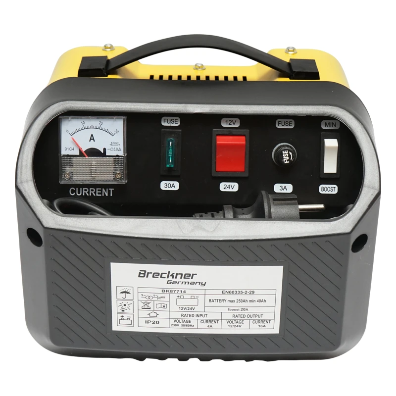 Redresor incarcator baterie auto 12/24V 20A 230V/566W pentru baterii 40-250Ah Breckner Germany