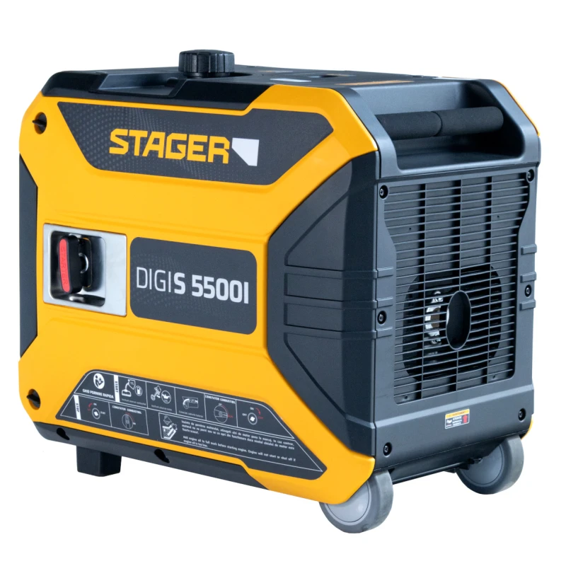 Stager DigiS 5500i Generator digital invertor insonorizat 5.5kW, monofazat, benzina, autonomie pana la 6h