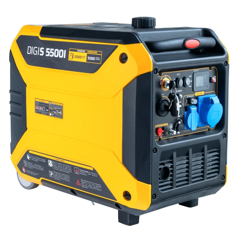 Stager DigiS 5500i Generator digital invertor insonorizat 5.5kW, monofazat, benzina, autonomie pana la 6h