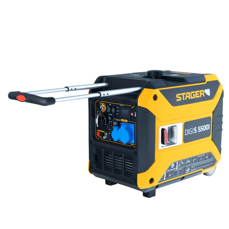 Stager DigiS 5500i Generator digital invertor insonorizat 5.5kW, monofazat, benzina, autonomie pana la 6h