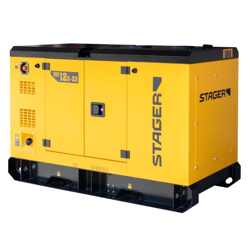 Stager YDY12S-S3 Generator insonorizat dual 12kVA, 16A, 1500rpm, trifazat, diesel