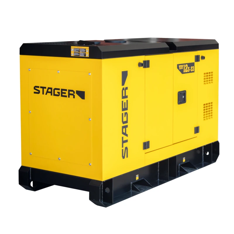 Stager YDY12S-S3 Generator insonorizat dual 12kVA, 16A, 1500rpm, trifazat, diesel