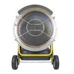 Aeroterma pe motorina, cu ardere catalitica si radiatie in infrarosu 40 KW capacitate rezervor 38 L consum combustibil 3.2 L/ora