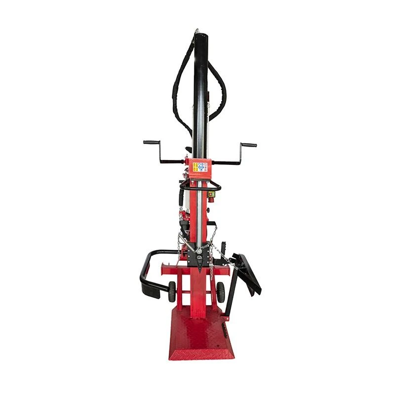 Despicator de busteni vertical trifazat si actionare tractor breckner, 5500 w pres 20 tone lungime bustean 100 cm gros 50 cm