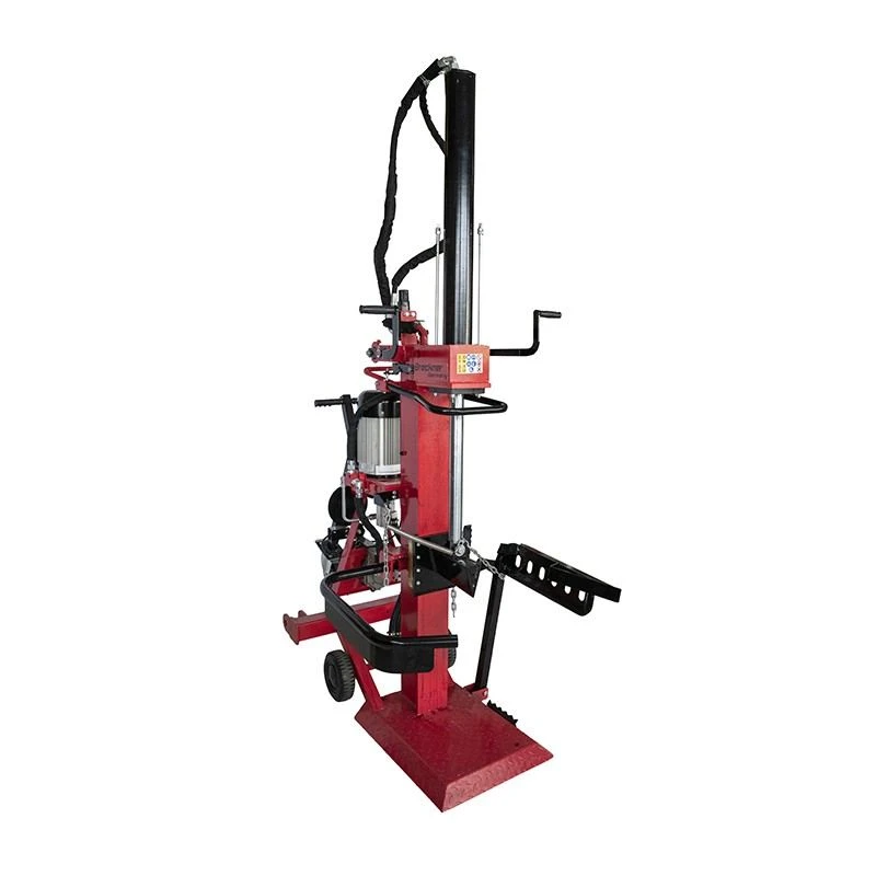 Despicator de busteni vertical trifazat si actionare tractor breckner, 5500 w pres 20 tone lungime bustean 100 cm gros 50 cm