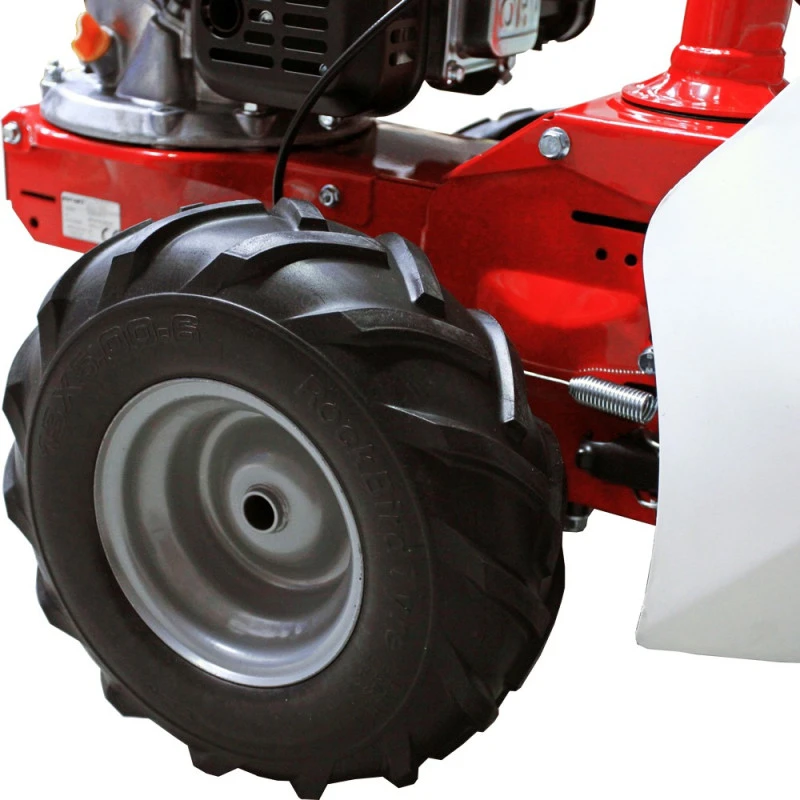 Motocoasa profesionala cu lama ROMTC87 motor Briggs&Stratton 3.5 CP latime lucru 87 cm bara Europa Sistem brevetat dubla lama