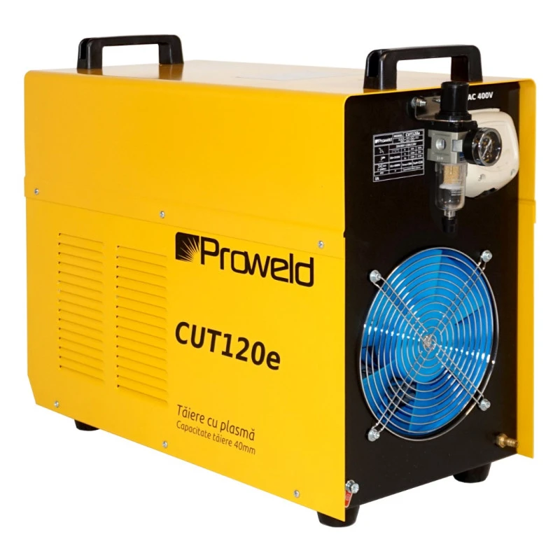 Aparat taiere cu plasma ProWELD CUT120e 45501CUT120E, 400V, 19 kVA, clasa de izolatie H, cu functia 2T/4T, tehnologie IGBT, afisaj electronic