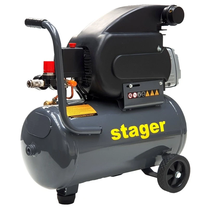 Compresor STAGER HM2024F 4530102024, 24 L, 8 bar, 1500 W, 23 kg