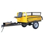 ProGARDEN Alpine RM500T Remorca cu tractiune 500kg cu obloane, 1 osie, prindere bolt pentru motocultor