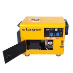Generator insonorizat STAGER DG 5500S+ATS 4500005500ATS, diesel, monofazat, 4.2 kW, 3000 rpm, include automatizare