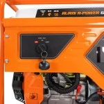 Generator de curent RURIS R-Power GE 9000 ATS, motor benzina, 4T, 445 CC, 15 CP, putere nominala 7000 W, AVR, 2 prize AC 220V