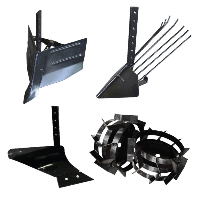 Pachet Accesorii plug ,Arat + Plug Cartofi + Plug Bilonat + Roti Metalice 4.00-8 (tija Scurta,fara Tub Hexagonal)