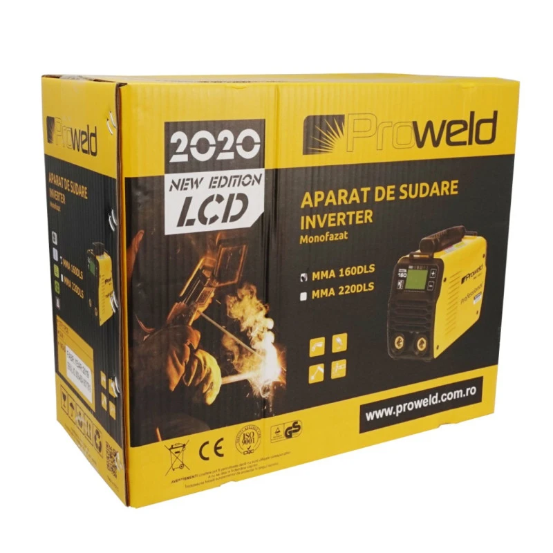 Invertor de sudura ProWELD MMA-160DLS 4551MMA160LCD, MMA, Lift TIG