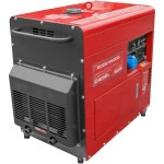Generator curent Rotakt RODE-9500Q putere 6.6kW 230V diesel pornire electrica AVR roti transport