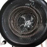 Aeroterma electrica RURIS Vulcano 500, 5000 W, debit aer 411 mc/h, 3 trepte de putere, suprafata incalzita 48 mp