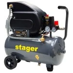 Compresor STAGER HM2024F 4530102024, 24 L, 8 bar, 1500 W, 23 kg