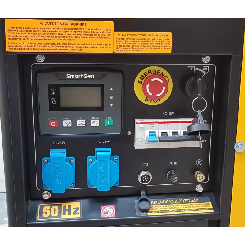 Generator STAGER YDE12E3 1158000012E3, open frame, 9.6 kW, trifazat, diesel, pornire la cheie