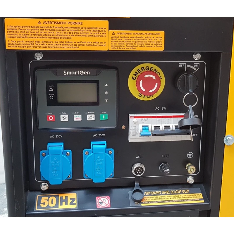 Generator STAGER YDE12E3 1158000012E3, open frame, 9.6 kW, trifazat, diesel, pornire la cheie