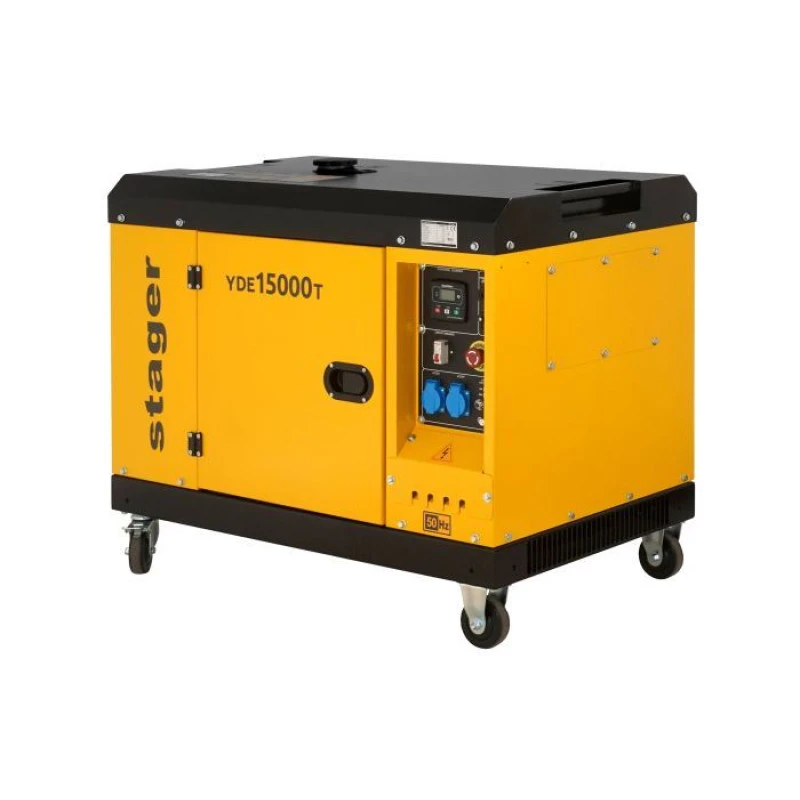 Generator insonorizat STAGER YDE15000T 11580015000T, diesel, monofazat, 12 kVA, 48 A, 3000 rpm