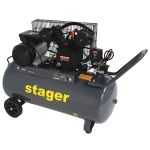 Compresor aer STAGER HMV0.25/100 4530100258, 100 L, 8 bar, 324 L/min, monofazat, angrenare curea