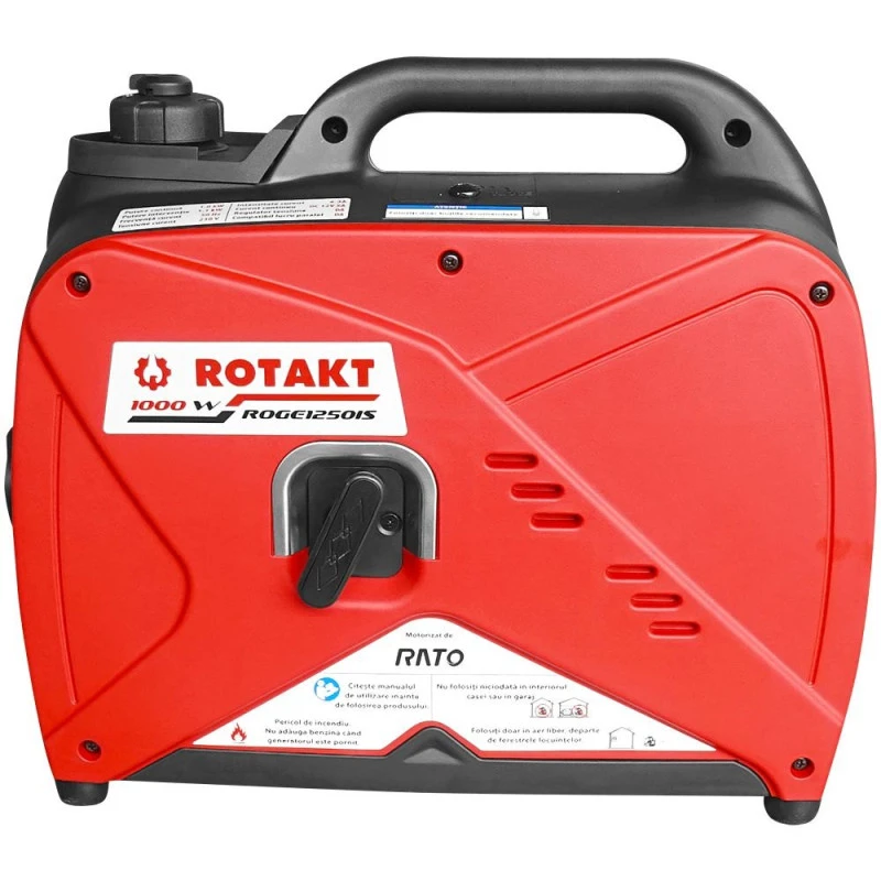 Generator curent Rotakt ROGE1250IS putere 1.1 kW 230V tip inverter benzina pornire manuala silentios portabil