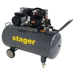 Stager HMV0.25/250 compresor aer, 250L, 8bar, 324L/min, monofazat, angrenare curea
