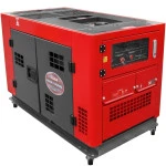 Generator curent Rotakt RODE-12000Q putere 9.0kW 230V diesel pornire electrica AVR roti transport