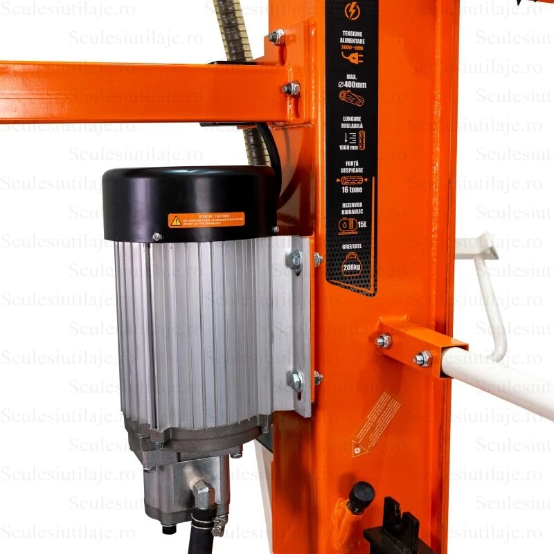 Despicator busteni vertical trifazic RURIS DLV 1600 16 Tone lungime maxima bustean 1060 mm putere 4300 W