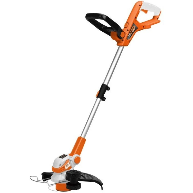 Trimmer pe acumulator RURIS 2024e, 20V, diametru taiere 30 cm, fir 1.6 mm, tub tija 25 mm, fara acumulator, fara incarcator