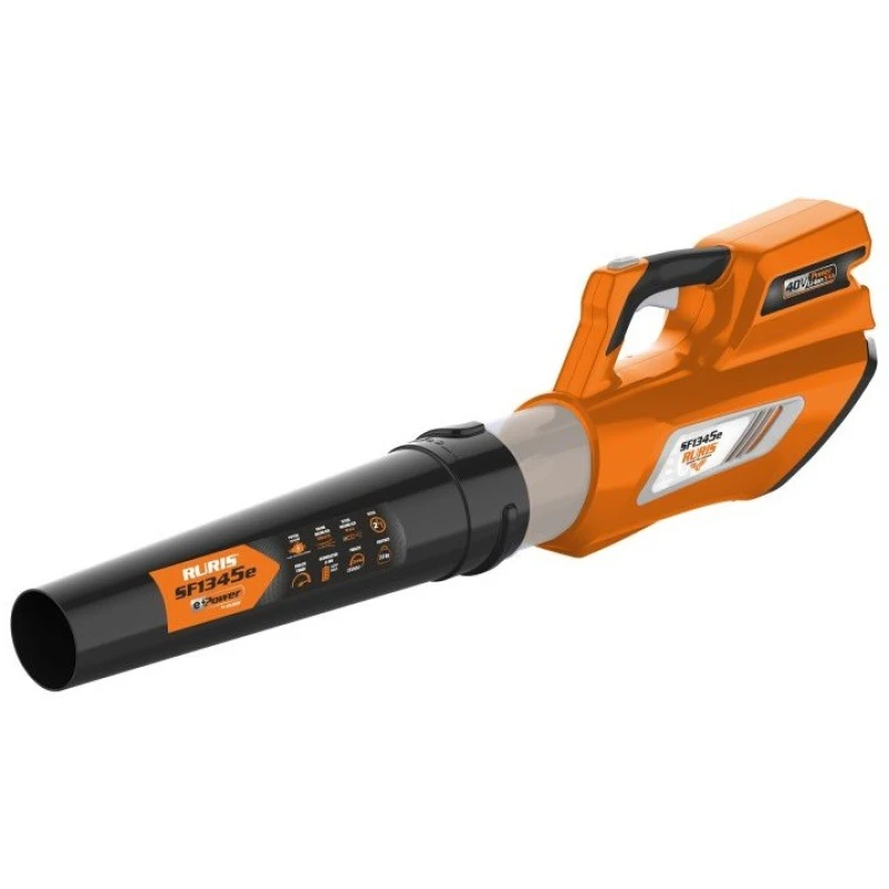 Suflanta electrica pe acumulator pentru frunze RURIS SF 1345e, 200 Wh, viteza aer 41 m/s, volum aer 620 mc/h, fara acumulator, fara incarcator