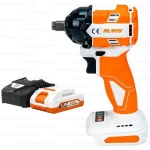 Masina de insurubat cu impact pe acumulator RURIS RMX3500 Power Alfa UP, 350 Nm, 2400 rpm, 3300 bpm, prindere patrat 1/2 inch, acumulator 20V, 2Ah, incarcator