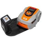 Robot de tuns gazon RURIS RXR1550 1550RXR2023, latime de lucru 180 mm, suprafata de lucru 1500 mp, acumulator Li-Ion, 20V, 5Ah