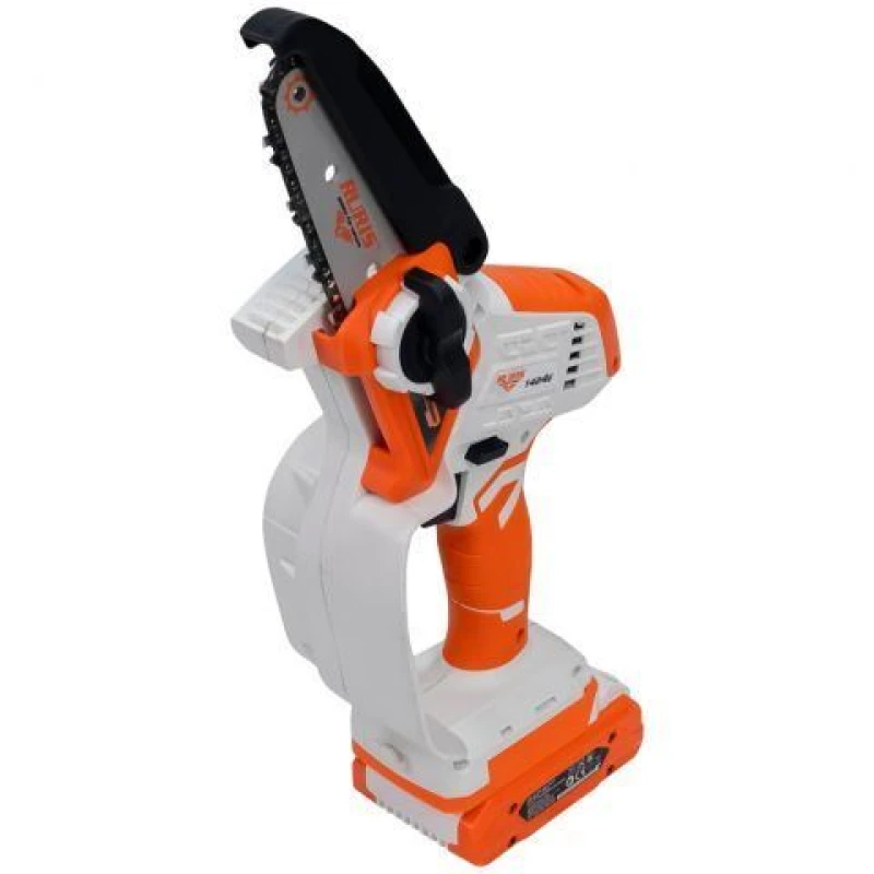 Electroferastrau telescopic pe acumulator RURIS 1424e, 20V, sina 10 cm, lant 3/8 inch, 1.3 mm, lungime brat 129-170 cm, fara acumulator, incarcator