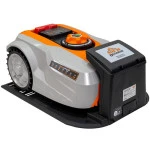 Robot de tuns gazon RURIS RXR1550 1550RXR2023, latime de lucru 180 mm, suprafata de lucru 1500 mp, acumulator Li-Ion, 20V, 5Ah