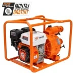 Motopompa pentru ape murdare RURIS MP100, motor benzina General Engine, 4 timpi, 212 CC, 7 CP, absorbtie 8 m, refulare verticala/orizontala 25/250 m