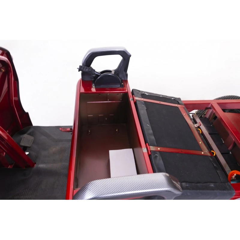 Tricicleta electrica Gulliver autonomie 90 km viteza 25 km/h bena basculabila obloane rabatabile putere 2000W acumulatori 72V/58Ah, reductor pentru greu si usor mecanic