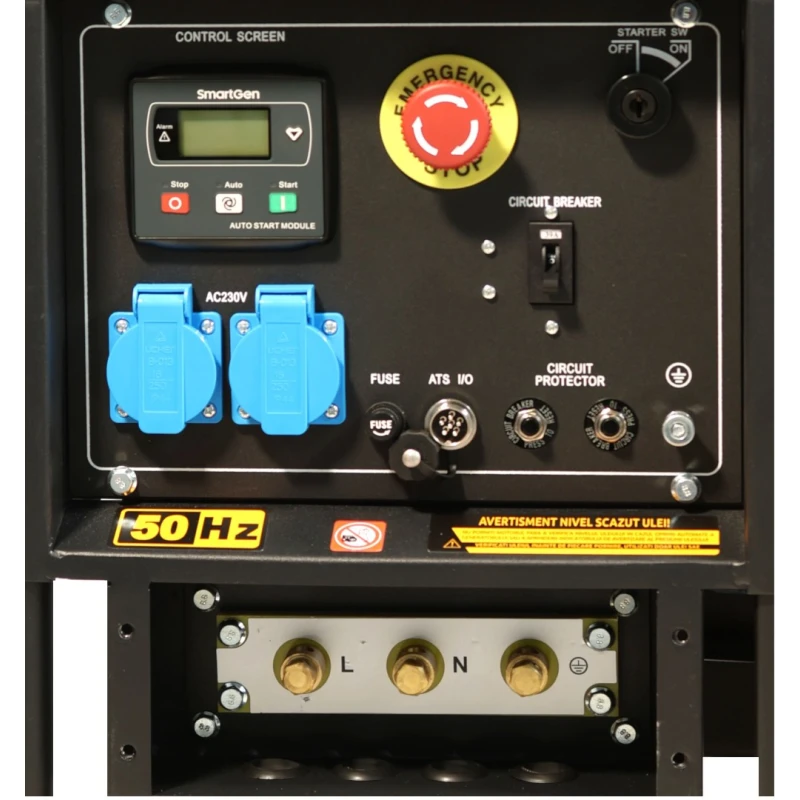 Generator STAGER YDE12E 1158000012E, open frame, 10 kW, monofazat, diesel, pornire la cheie