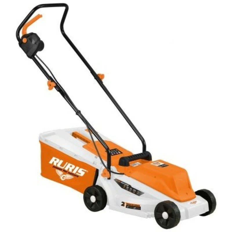 Masina electrica pentru tuns gazonul RURIS RXE1200, 230V, 1200W, latime lucru 320 mm, inaltime taiere 25/45/60 mm, cos colector 30 litri