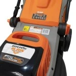 Masina de tuns gazon pe acumulator RURIS RXI 4345e, latime taiere 430 mm, inaltime de lucru 25-80 mm, cu acumulator Li-Ion 20 V 5 Ah, incarcator