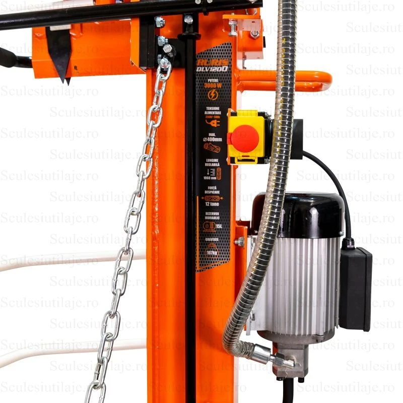 Despicator busteni vertical monofazat RURIS DLV 1200 12 Tone lungime maxima bustean 1060 mm putere 3000 W