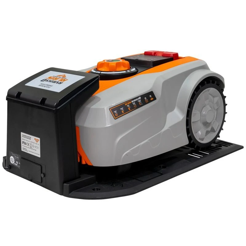 Robot de tuns gazon RURIS RXR1550 1550RXR2023, latime de lucru 180 mm, suprafata de lucru 1500 mp, acumulator Li-Ion, 20V, 5Ah