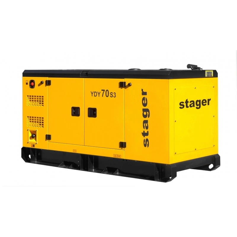 Generator insonorizat STAGER YDY70S3 1158000070S3, diesel, trifazat, 62 kVA, 89 A, 1500 rpm