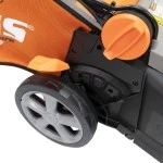 Masina de tuns gazon pe acumulator RURIS RXI 4345e, latime taiere 430 mm, inaltime de lucru 25-80 mm, cu acumulator Li-Ion 20 V 5 Ah, incarcator