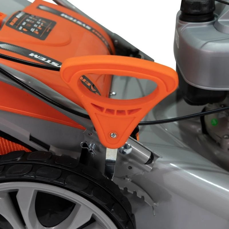 Masina de tuns iarba, pe benzina, RURIS RXM777, 4.5 CP, 159 CC, latime de lucru 51 cm, inaltime taiere 25-75 mm, sac colector 65 litri