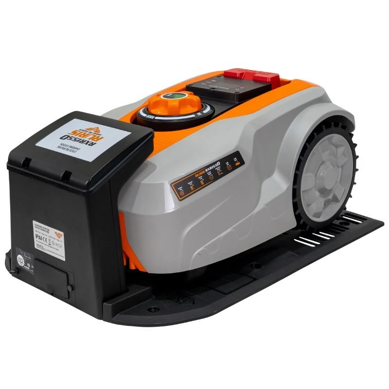 Robot de tuns gazon RURIS RXR1550 1550RXR2023, latime de lucru 180 mm, suprafata de lucru 1500 mp, acumulator Li-Ion, 20V, 5Ah