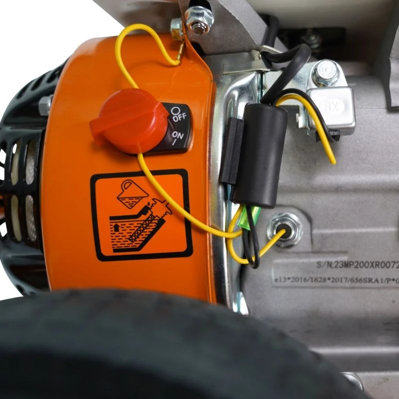Motopompa pentru irigatii prin coloana RURIS MP200XR, motor benzina General Engine, 4 timpi, 196 CC, 6.5 CP, absorbtie 8 m, refulare verticala 65 m