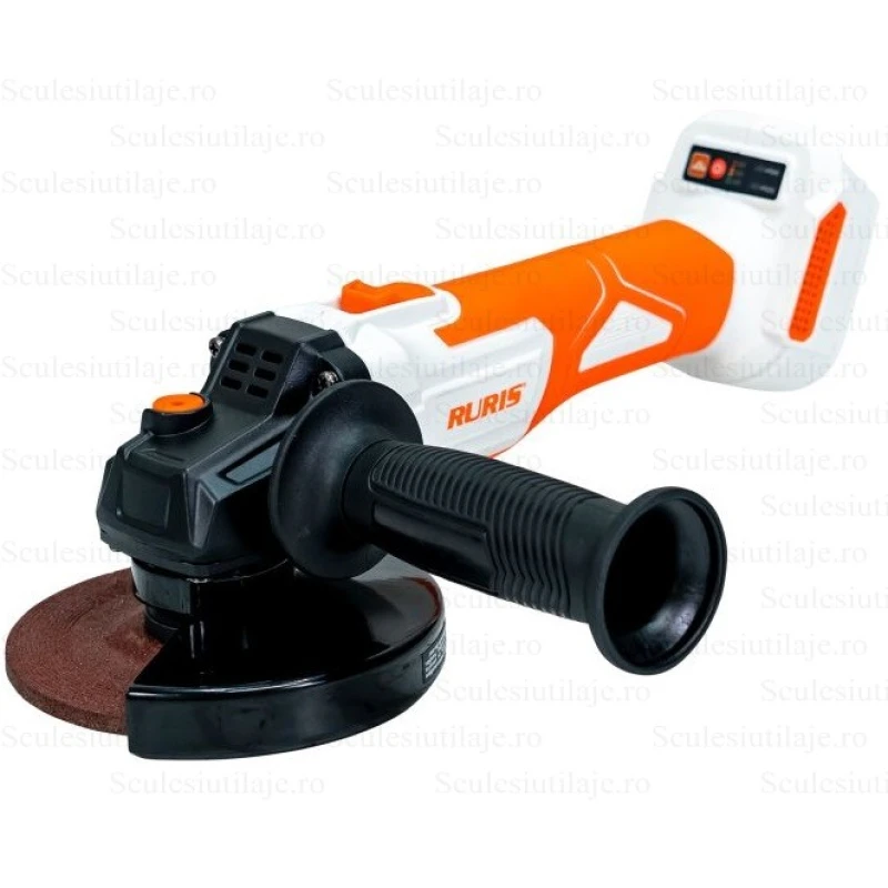 Polizor unghiular pe acumulator RURIS RMX4125 4125RMX2024, 20V, 2600-8500 rpm, disc 125 mm, fara acumulator, fara incarcator
