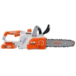 Drujba electrica pe acumulator RURIS 2524e, 20V, sina 25 cm, lant 3/8 inch, 1.3 mm, fara acumulator, fara incarcator